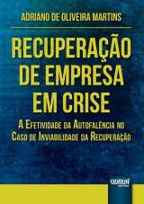 Capa do livro: Recuperao de Empresa em Crise, Adriano de Oliveira Martins