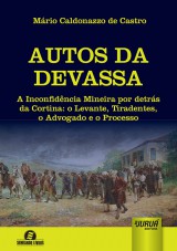 Capa do livro: Autos da Devassa, Mário Caldonazzo de Castro
