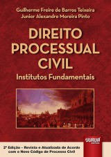 Capa do livro: Direito Processual Civil, Guilherme Freire de Barros Teixeira e Junior Alexandre Moreira Pinto