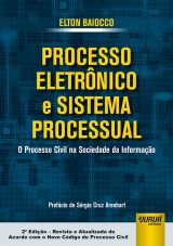Capa do livro: Processo Eletrnico e Sistema Processual, Elton Baiocco