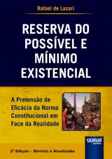 Capa do livro: Reserva do Possível e Mínimo Existencial, Rafael de Lazari