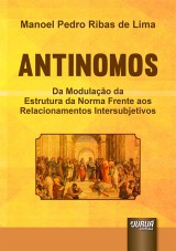 Capa do livro: Antinomos, Manoel Pedro Ribas de Lima
