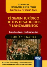 Capa do livro: Régimen Jurídico de los Desahucios y Lanzamientos, Francisco Javier Jiménez Muñoz