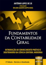 Capa do livro: Fundamentos da Contabilidade Geral, Antônio Lopes de Sá – Atualização: Wilson Alberto Zappa Hoog