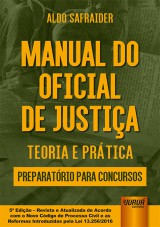 Capa do livro: Manual do Oficial de Justia, Aldo Safraider