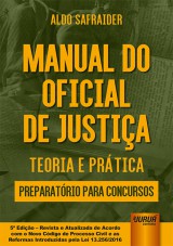 Capa do livro: Manual do Oficial de Justiça, Aldo Safraider