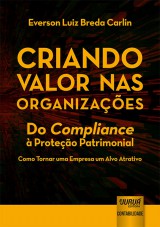 Capa do livro: Criando Valor nas Organizações, Everson Luiz Breda Carlin