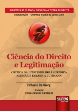 Capa do livro: Ciência do Direito e Legitimação, Raffaele De Giorgi - Tradução: Pedro Jimenez Cantisano