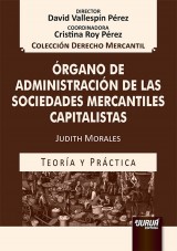 Capa do livro: rgano de Administracin de las Sociedades Mercantiles Capitalistas, Judith Morales