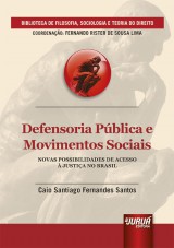 Capa do livro: Defensoria Pblica e Movimentos Sociais, Caio Santiago Fernandes Santos