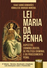 Capa do livro: Lei Maria da Penha, Isaac Sabb Guimares e Rmulo de Andrade Moreira
