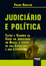 Capa do livro: Judiciário e Política, Volnei Rosalen