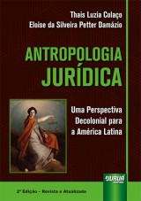 Capa do livro: Antropologia Jurídica, Thais Luzia Colaço e Eloise da Silveira Petter Damázio