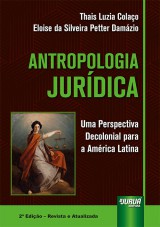 Capa do livro: Antropologia Jurdica, Thais Luzia Colao e Eloise da Silveira Petter Damzio