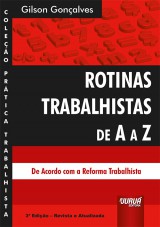 Capa do livro: Rotinas Trabalhistas de A a Z, Gilson Gonalves