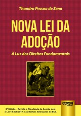 Capa do livro: Nova Lei da Adoo, Thandra Pessoa de Sena