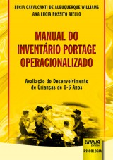 Capa do livro: Manual do Inventário Portage Operacionalizado, Lúcia Cavalcanti de Albuquerque Williams e Ana Lúcia Rossito Aiello