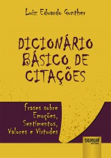 Capa do livro: Dicionrio Bsico de Citaes, Luiz Eduardo Gunther