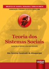 Capa do livro: Teoria dos Sistemas Sociais - Sano Jurdica da Sociedade, Ana Carolina Cavalcanti de Albuquerque