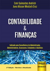 Capa do livro: Contabilidade & Finanas, Emir Guimares Andrich e June Alisson Westarb Cruz