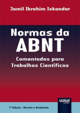 Capa do livro: Normas da ABNT, Jamil Ibrahim Iskandar