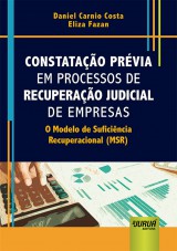 Capa do livro: Constatação Prévia em Processos de Recuperação Judicial de Empresas, Daniel Carnio Costa e Eliza Fazan