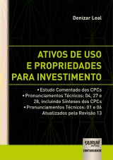 Capa do livro: Ativos de Uso e Propriedades para Investimento, Denizar Leal
