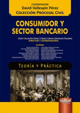 Capa do livro: Consumidor y Sector Bancario - Teora y Prctica, Director: David Vallespn Prez  Coordinadora: Nancy Carina Vernengo Pellejero