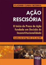 Capa do livro: Ao Rescisria, Vladimir Cunha Bezerra