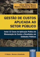 Capa do livro: Gestão de Custos Aplicada ao Setor Público, Cézar Volnei Mauss e Marcos Antônio de Souza
