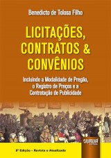 Capa do livro: Licitações, Contratos & Convênios, Benedicto de Tolosa Filho