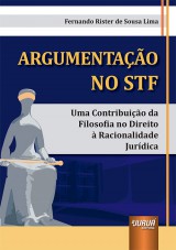 Capa do livro: Argumentao no STF, Fernando Rister de Sousa Lima