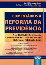 Capa do livro: Comentrios  Reforma da Previdncia, Organizadores: Daniel Mourgues Cogoy e Guillermo Rojas de Cerqueira Csar