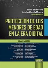 Capa do livro: Proteccin de los Menores de Edad en la Era Digital, Coordenadores: Judith Sol Resina e Vincius Almada Mozetic