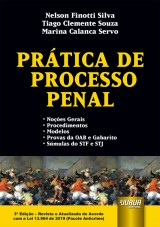 Capa do livro: Prática de Processo Penal, Nelson Finotti Silva, Tiago Clemente Souza e Marina Calanca Servo