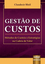 Capa do livro: Gesto de Custos, Claudecir Bleil