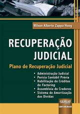 Capa do livro: Recuperao Judicial, Wilson Alberto Zappa Hoog