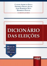 Capa do livro: Dicionário das Eleições, Coordenadores: Cláudio André de Souza, Frederico Franco Alvim, Jaime Barreiros Neto e Humberto Dantas