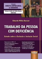 Capa do livro: Trabalho da Pessoa com Deficiência, Eduardo Milléo Baracat