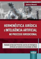 Capa do livro: Hermenutica Jurdica e Inteligncia Artificial no Processo Jurisdicional, Andreia Momolli