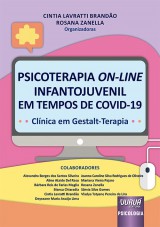 Capa do livro: Psicoterapia On-Line Infantojuvenil em Tempos de COVID-19, Organizadoras: Cintia Lavratti Brando e Rosana Zanella