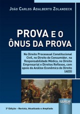 Capa do livro: Prova e o nus da Prova, Joo Carlos Adalberto Zolandeck