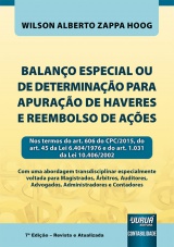 Capa do livro: Balano Especial ou de Determinao para Apurao de Haveres e Reembolso de Aes, Wilson Alberto Zappa Hoog