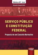 Capa do livro: Servio Pblico e Constituio Federal, Alexandre Sampaio Botta