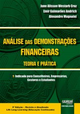 Capa do livro: Anlise das Demonstraes Financeiras - Teoria e Prtica, June Alisson Westarb Cruz, Emir Guimares Andrich e Alexandre Mugnaini