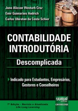 Capa do livro: Contabilidade Introdutória - Descomplicada, June Alisson Westarb Cruz, Emir Guimarães Andrich e Carlos Ubiratan da Costa Schier