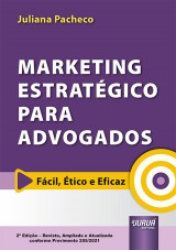 Capa do livro: Marketing Estratégico para Advogados, Juliana Pacheco