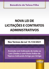Capa do livro: Nova Lei de Licitações e Contratos Administrativos, Benedicto de Tolosa Filho