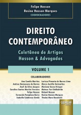 Capa do livro: Direito Contemporneo - Volume 1, Coordenadores: Felipe Hasson e Rosine Hasson Marques