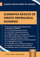Capa do livro: Elementos Básicos de Direito Empresarial Moderno, Charles Stevan Prieto de Azevedo